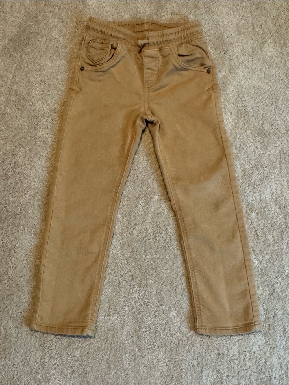 5T Boy’s Khaki Pants - Drawstring Pull-On Bottoms